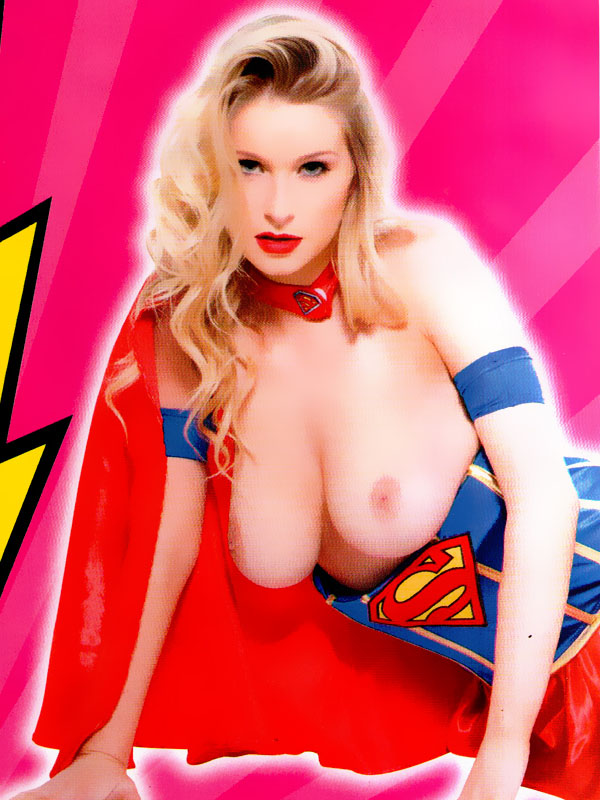Η Jess Davies topless σουπερ-ηρωίδα στο περιοδικό Zip