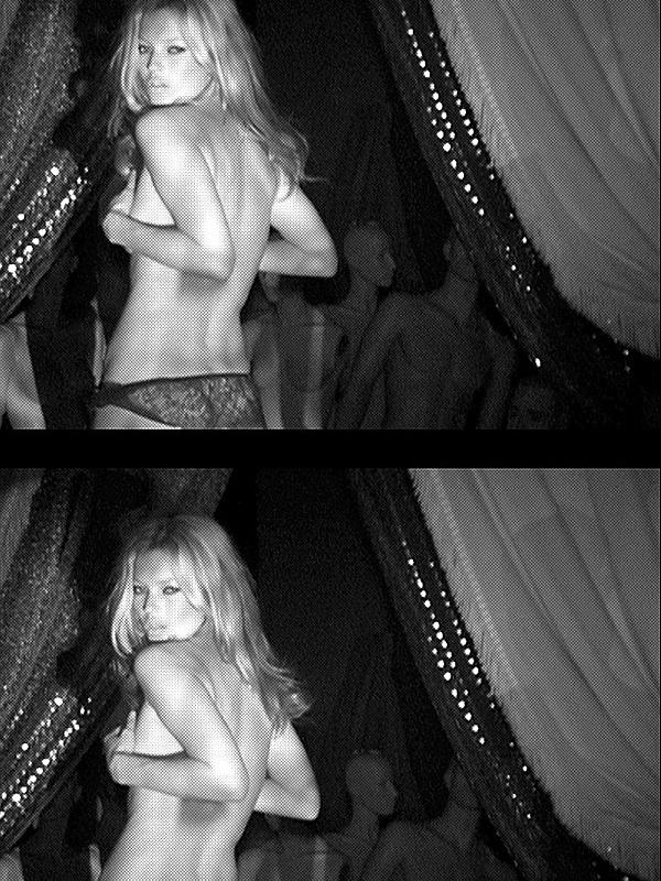 Η Kate Moss σε ασπρόμαυρη topless φωτογράφηση
