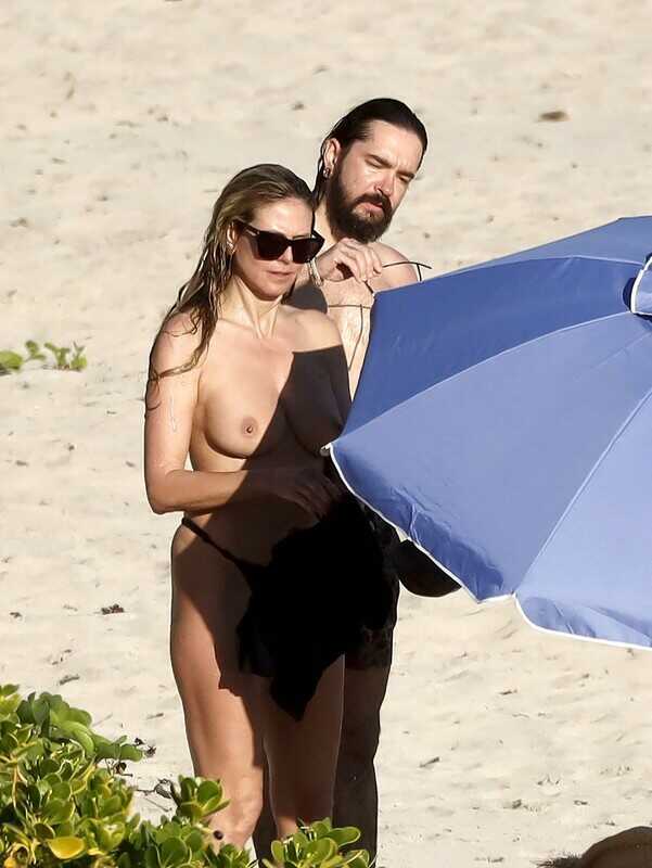 Topless φωτογραφίες της Heidi Klum στην παραλία